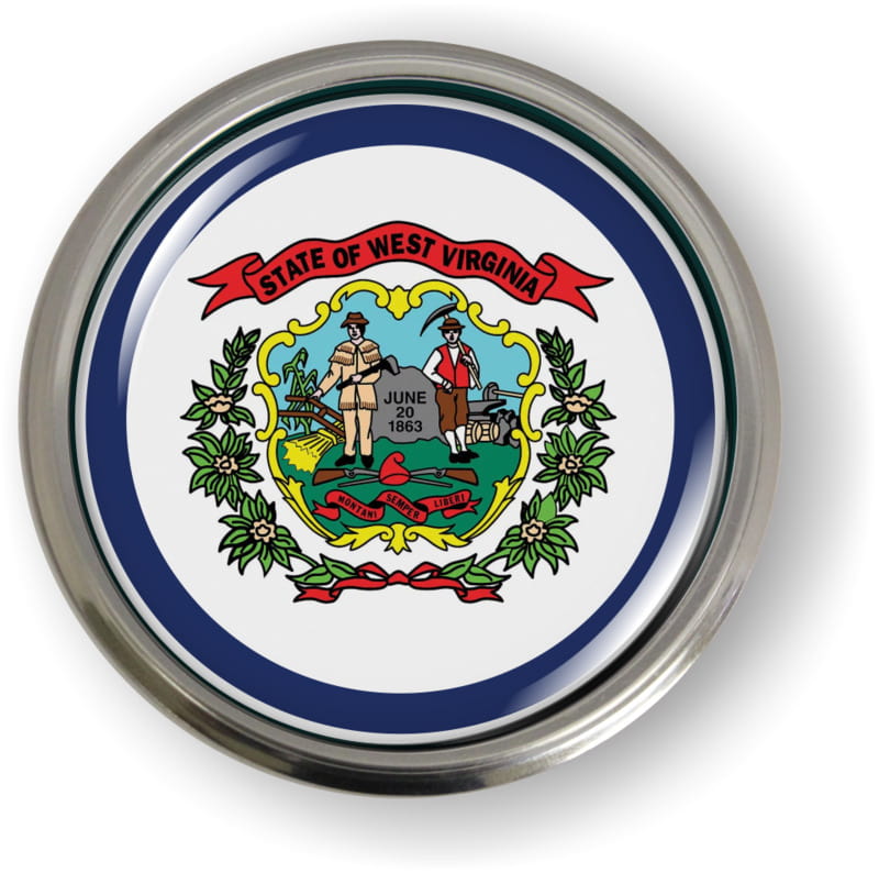 West Virginia - State Flag Emblem